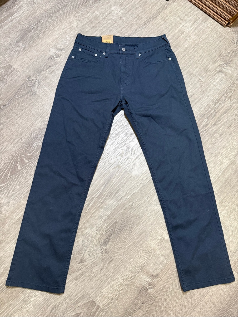 Levi’s 505 Navy Regular Fit Stretch Jeans
